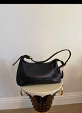 Vintage Coach Black Leather Shoulder Bag 9059