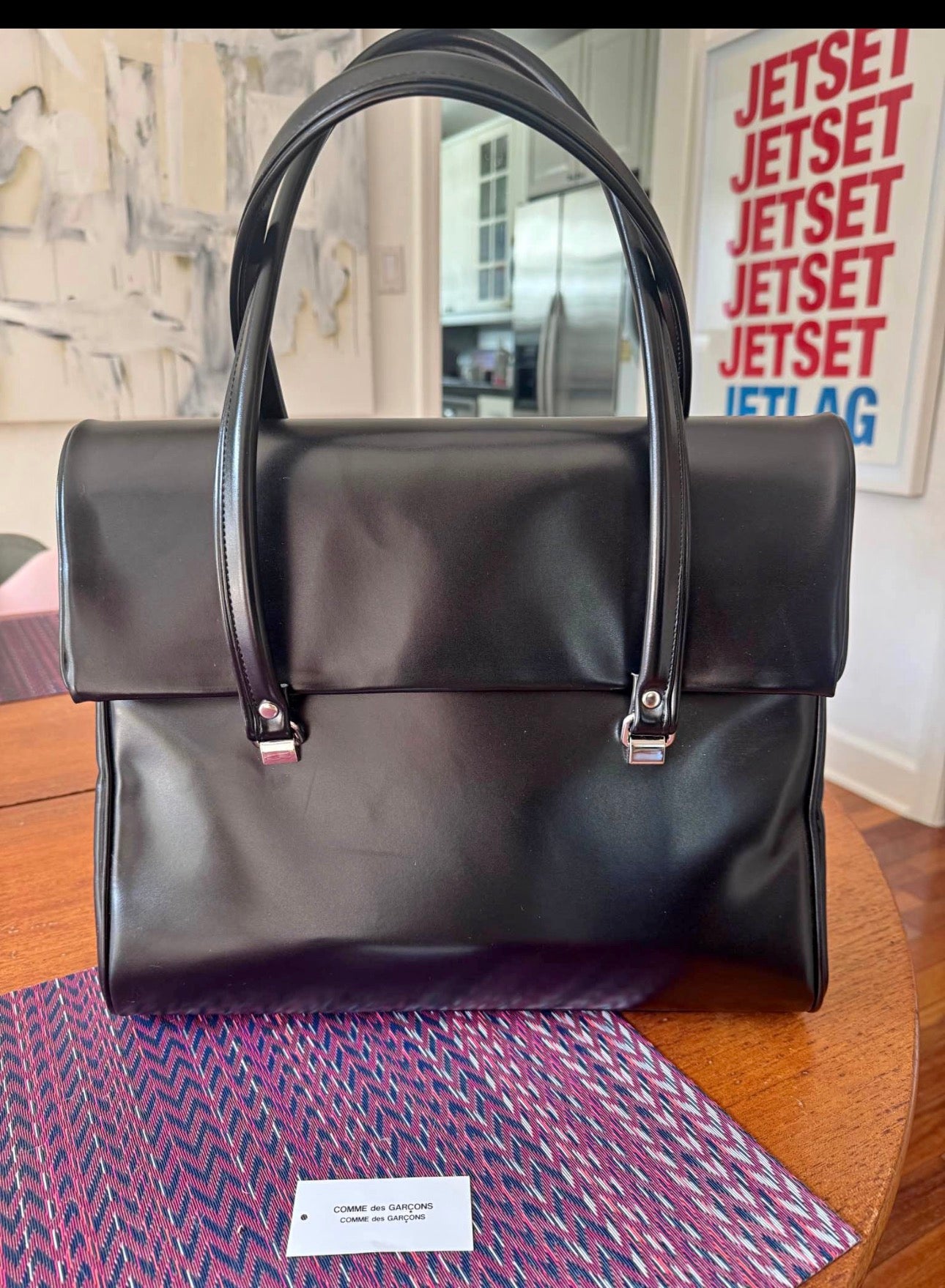Comme des Garçons black handbag