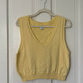 aritzia yellow vest women's size large