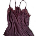 women's pin stripe burgundy purple blouse size large